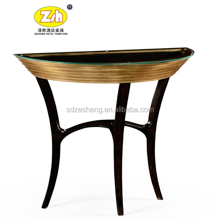 Wood hotel decorate console cabinet mirror ZH-T297