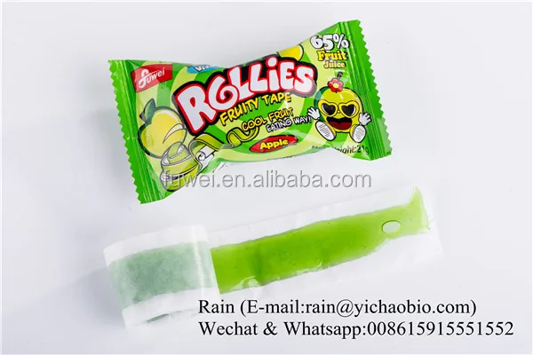 Fruit Rollies Tape Vegetarian Gummy Jelly Candy