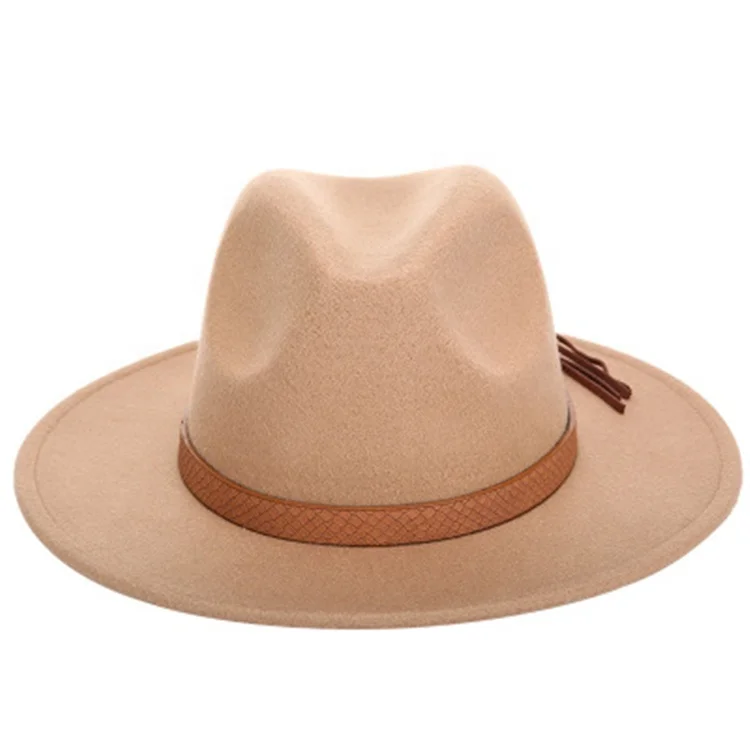 
Wholesale Summer Men High Quality Seaside Holiday Jazz hat Sunshade Straw Panama Fedora Hat With Belt 