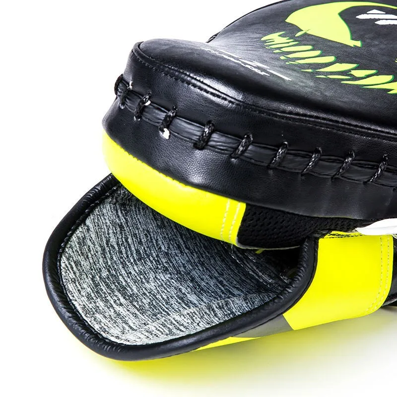 yellow Boxing Strike Curved Arm Pad Focus  Punch Shield