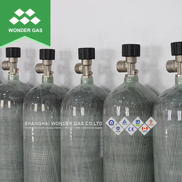 Popular 6.8L Manufacturer Air Breathing Carbon Fiber Tank Empty Gas Cylinder Price