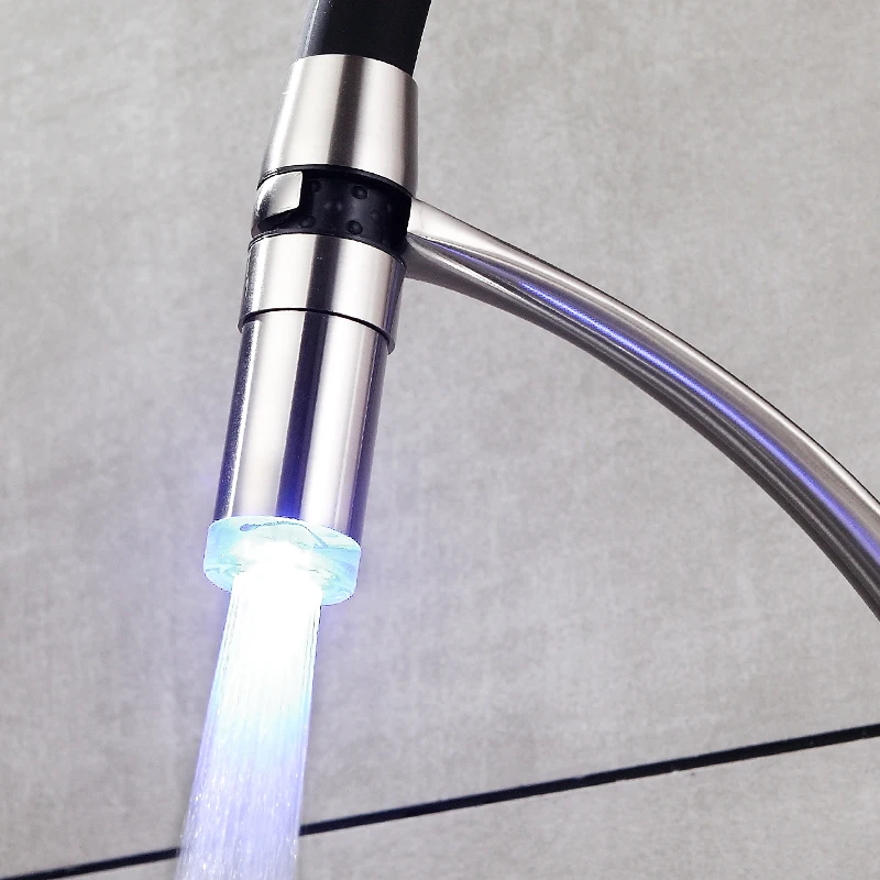 Temperature Control Led Faucet/ Kitchen Modern Water shower Faucets/ sink Faucets with led lights