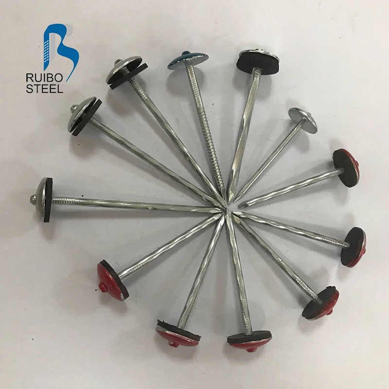 nail for roof with metal washer robber washer oofing nails coil