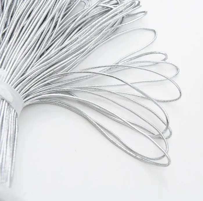 1mm-10mm gold and silver color elastic rope