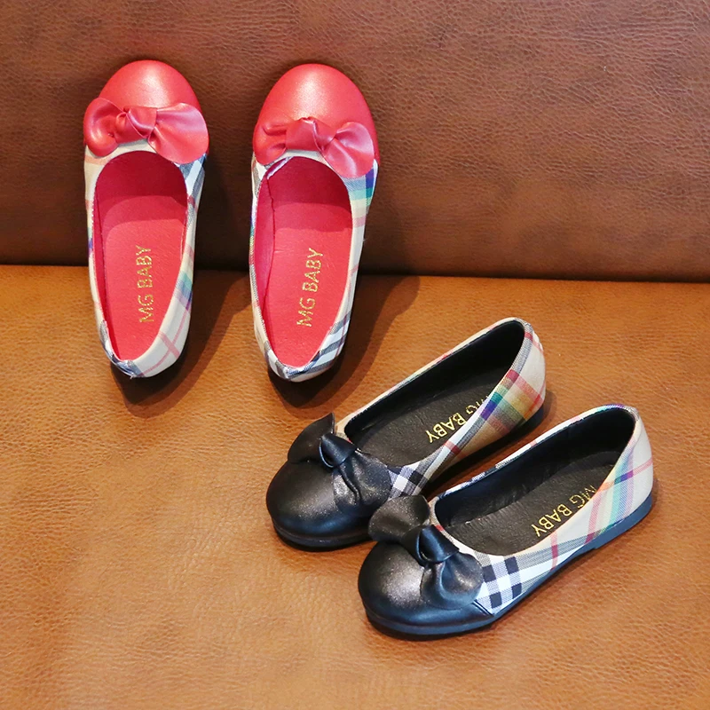 Fashion Patent Leather Girl  Kid Shoe, Flat Child Shoes with Soft