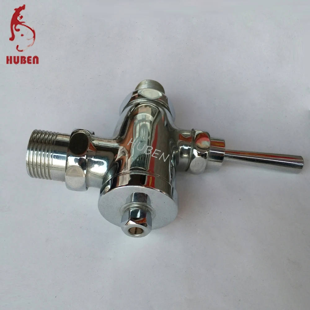 
Time delay brass wall mounted flush valve 