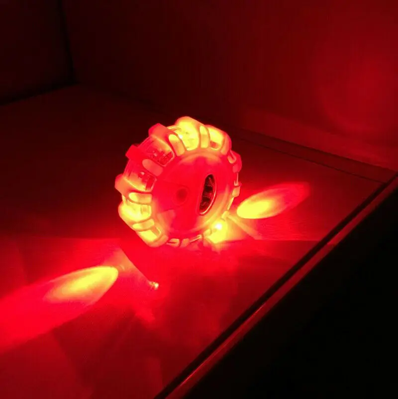 
Emergency LED Road Flare Traffic Beacon Light Security Warning Lamp Lantern Car Boat For Vehicles With Battery Operated 