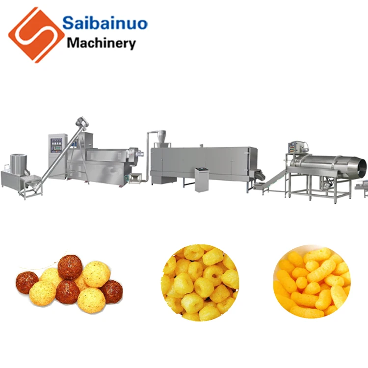 onion rings snack food extruder processing line production machine