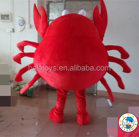 Hola используется костюмы талисмана для продажи/красный крабы костюм