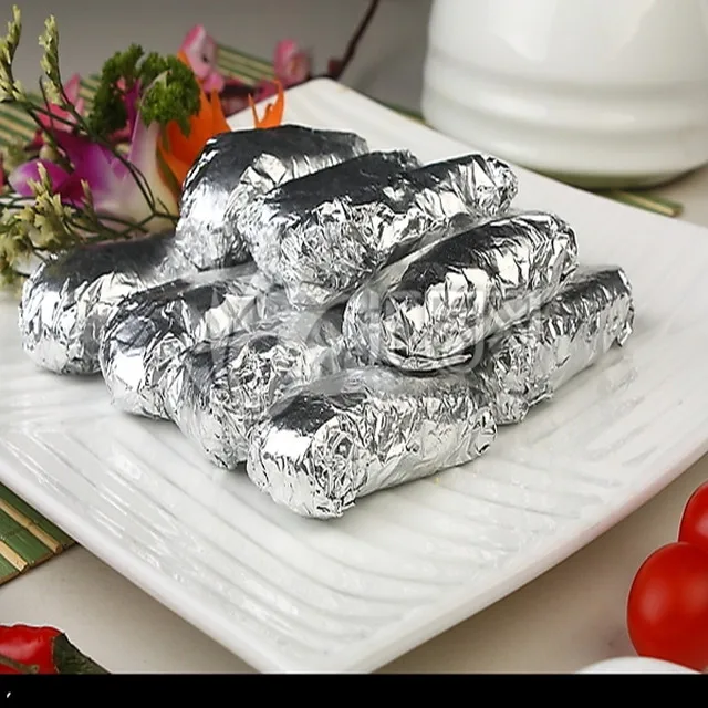 Aluminium Foil Dispenser Roll alu foil paper for food packaging foil roll kitchen tinfoil