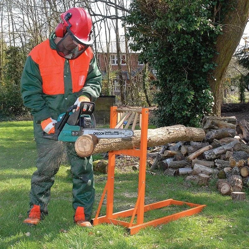 Log timber Stand Use With Chain or Manual Saw horse