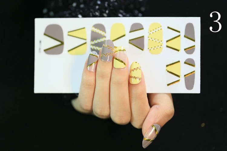 Super Quality Nail Strips/Unique Design Nailpolish Wraps/Long Time Nail Stickers