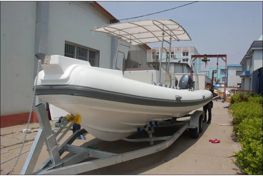Hot sale fiberglass hull yacht boat RIB830A