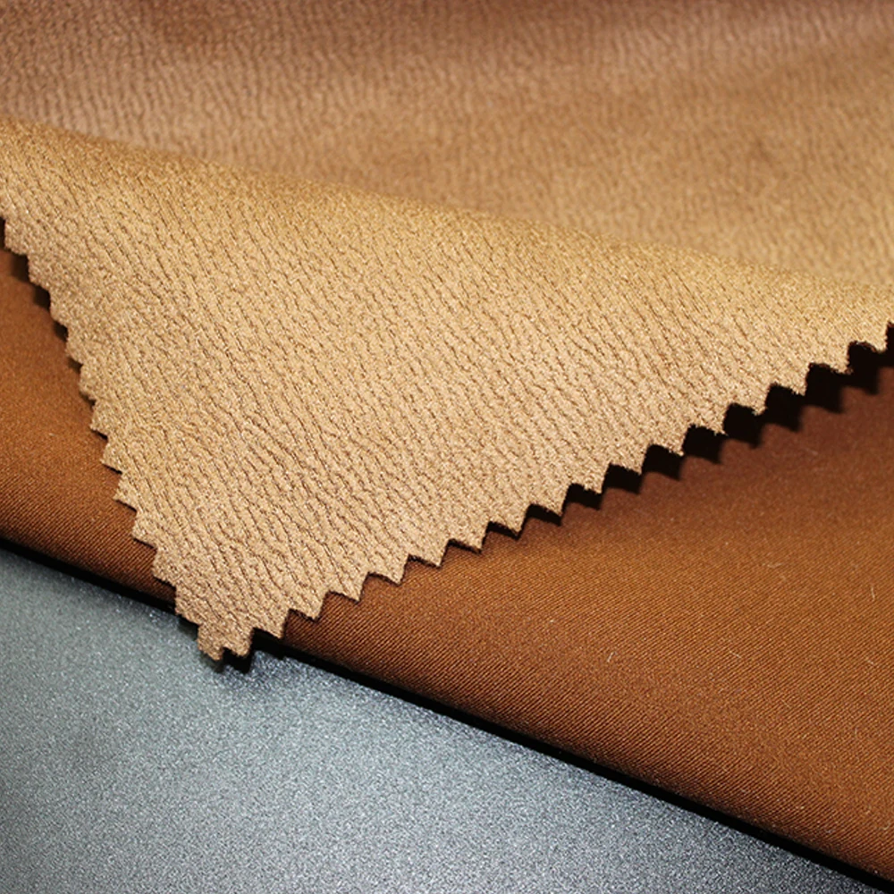 Microfiber Suede Fabric Curtain Artificial Fur for Sofa Fabric Home Textile Polyester and Nylon Upholstery Fabric 100% Polyester
