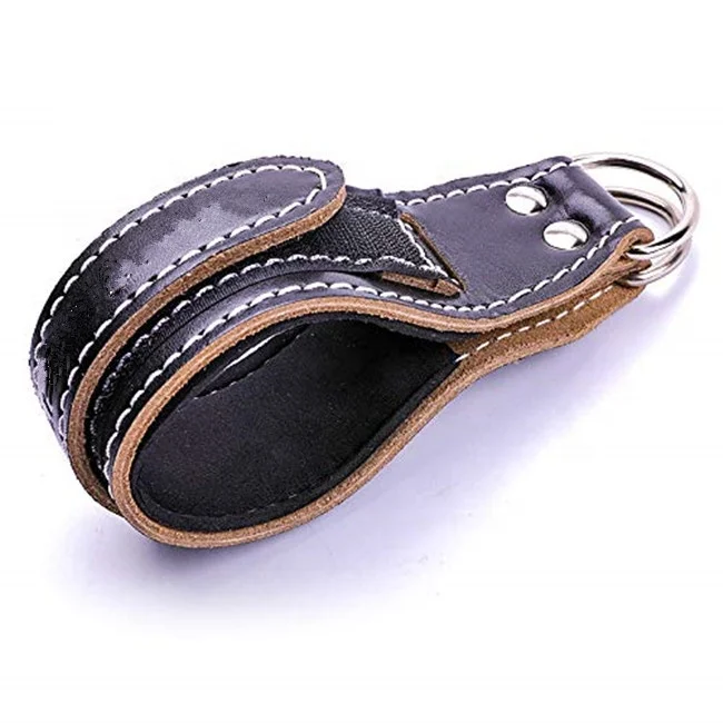 Premium Leather Weightlifting Ankle Strap For  Glutes Workout Exercise Cable Machines