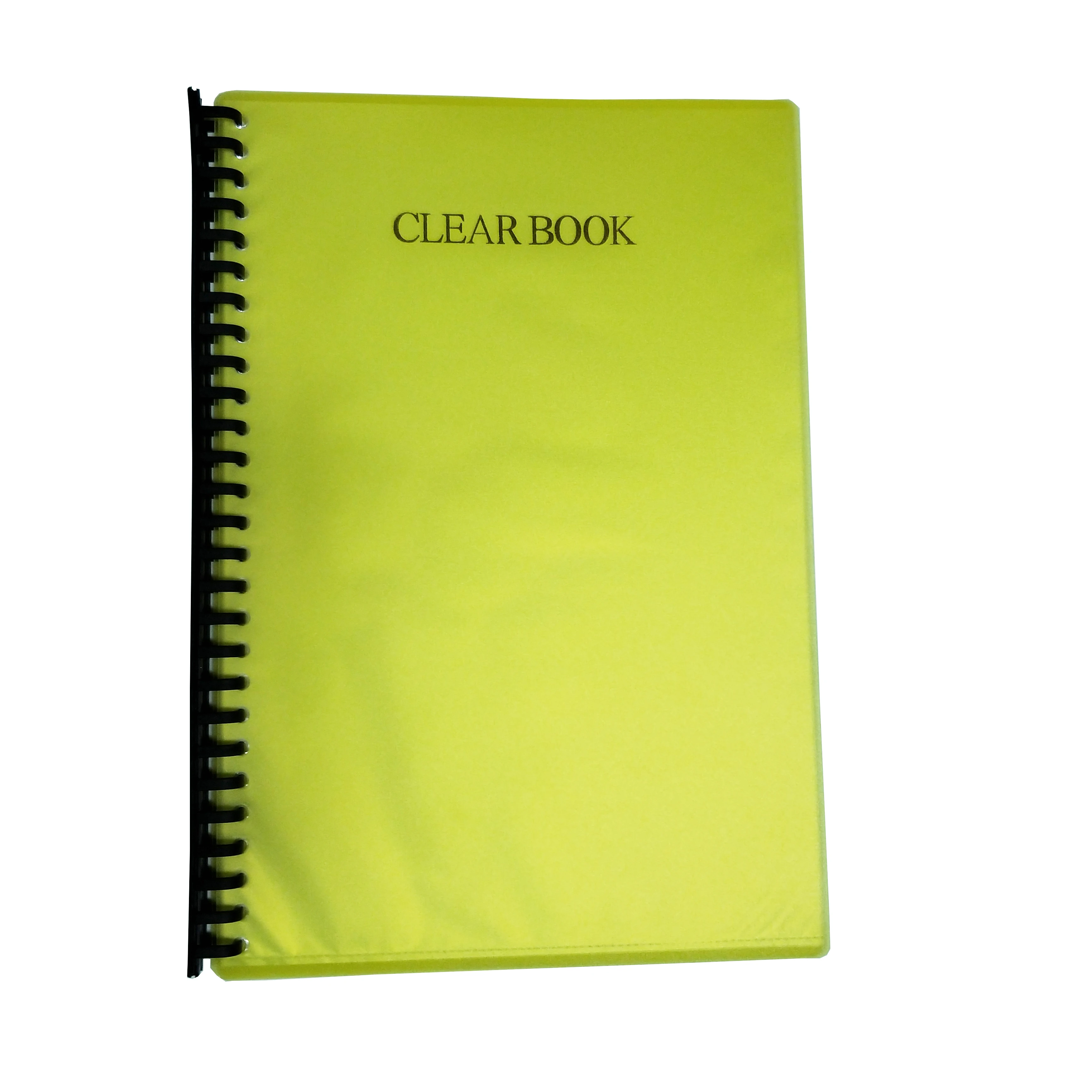 Multi-pocket display book A4 size file paper documents storage folder holder plastic clear book