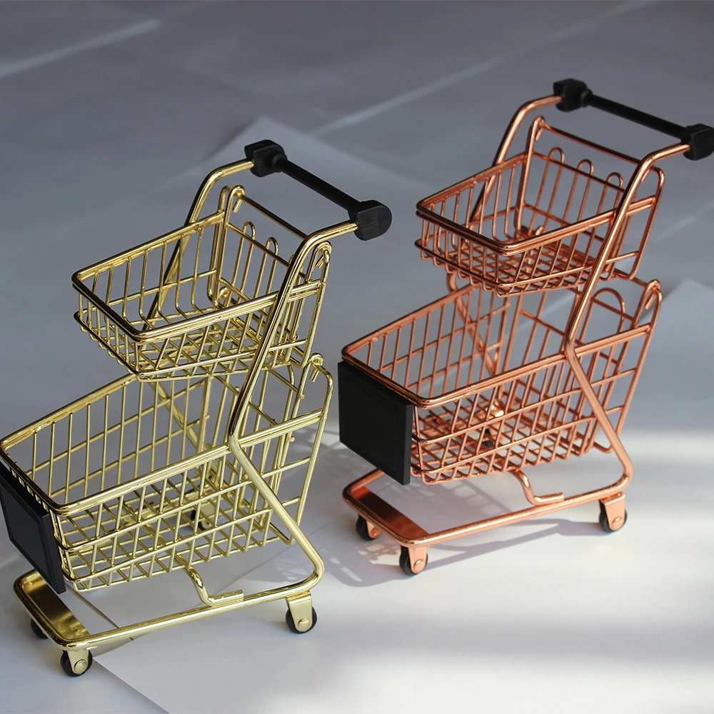 mini desk shopping trolley shopping cart toy shopping carts