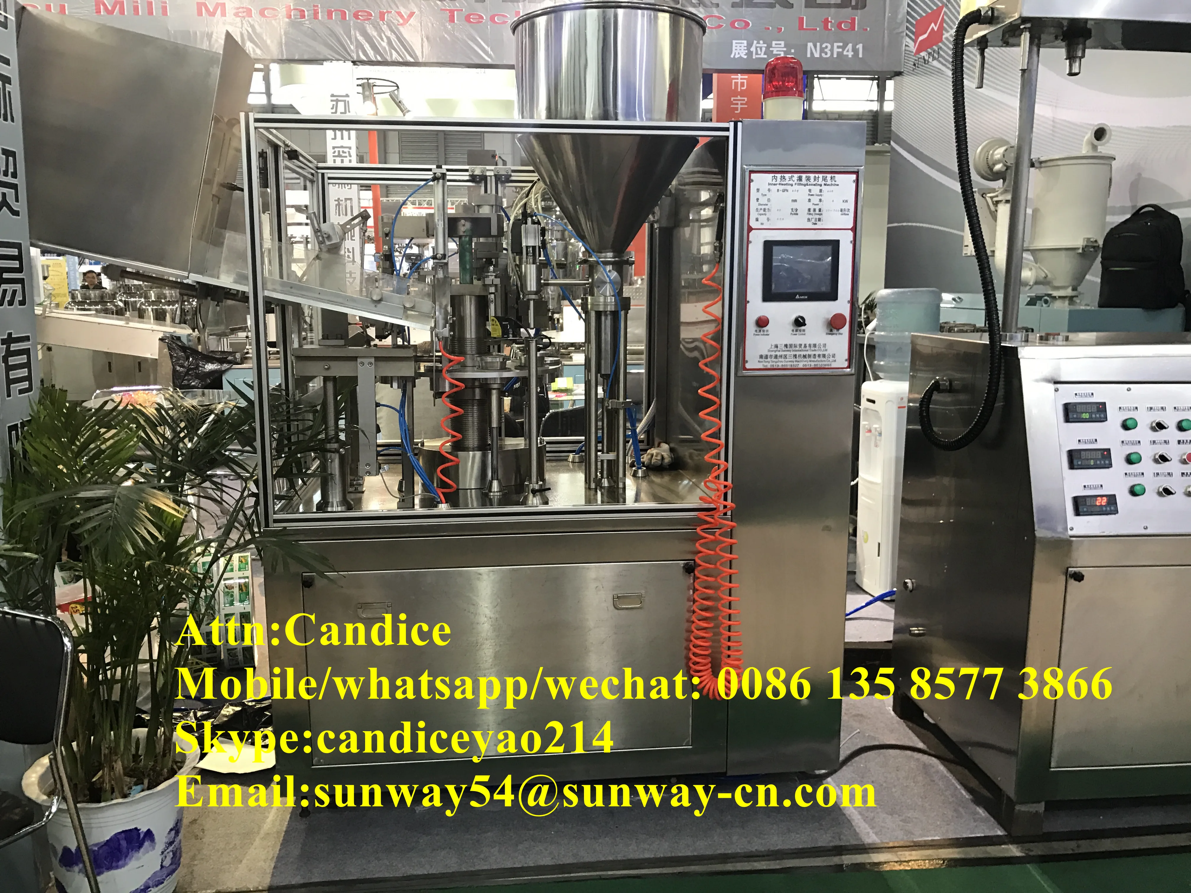 automatic cream tube filling machine