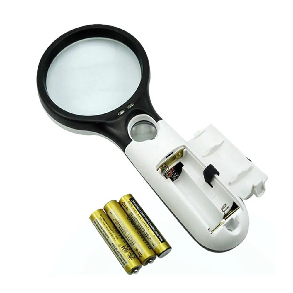 Ручное увеличительное стекло BIJIA 6902B для чтения со светодиодной подсветкой, популярное среди людей с низким видением, Лидер продаж