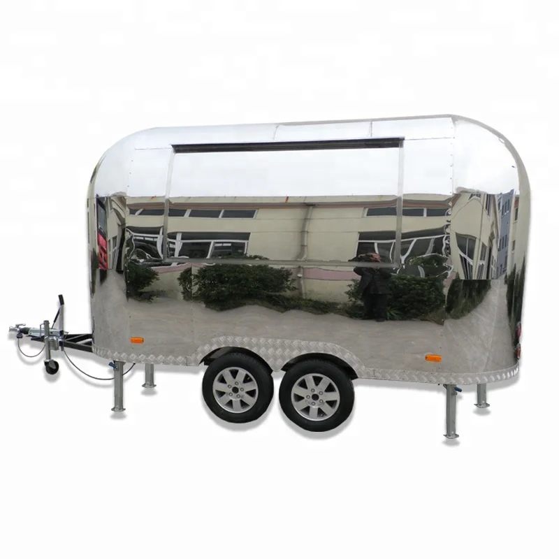 Mobile Food-truck Price Catering Big Street Stainless Steel Food Trailer