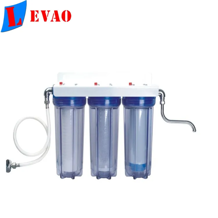 household 3 stage automatic sediment water filter for health
