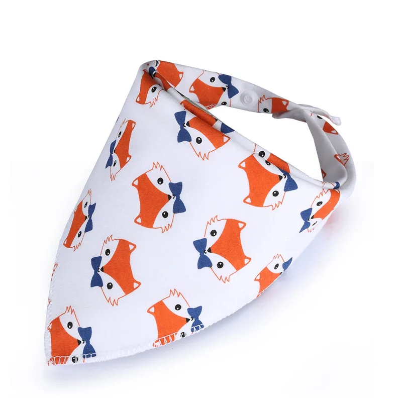 Soft cotton bandanna drool dribbler neck bib newborn baby boy girl teething bib neckerchief cheap baby gift triangle bib