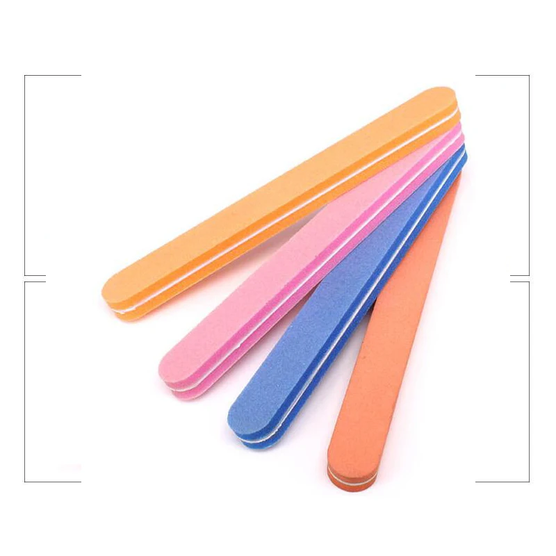 Portable Nail File Tools Wholesale Washable Double Side Sponge Polishing File/sponge Nail File Professional
