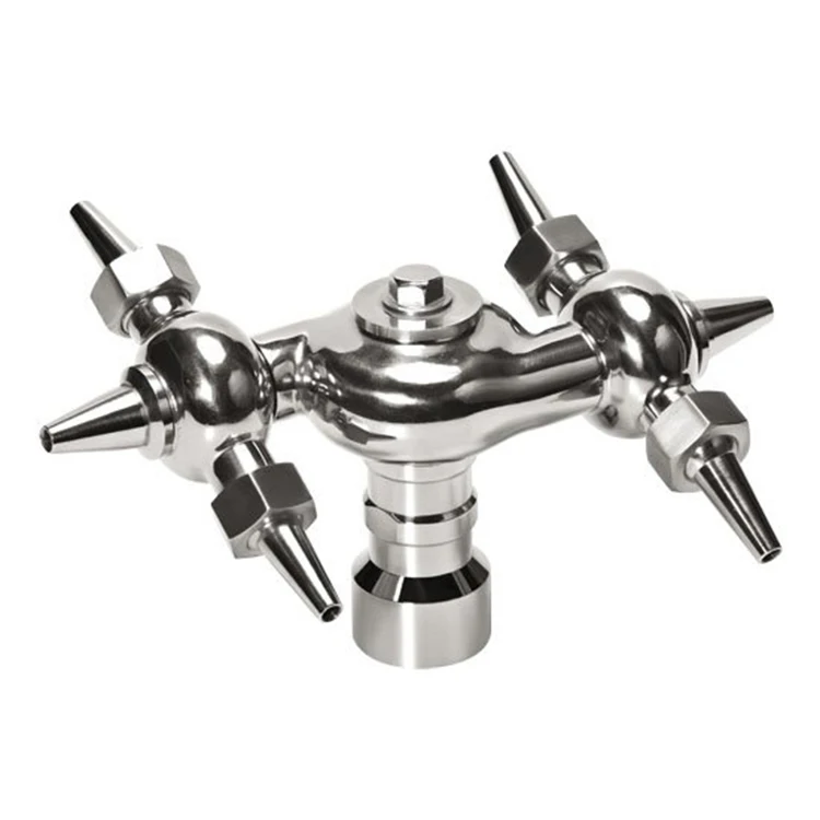 New Stainless Steel Rotary Spray Ball with NPT Female Connection 360 Degree Pattern Ultrasonic Transducer CIP Tank Cleaning Ball