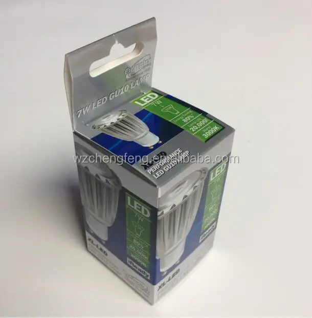
printed cheap cardboard paper box packaging for LED lamp light bulb box 