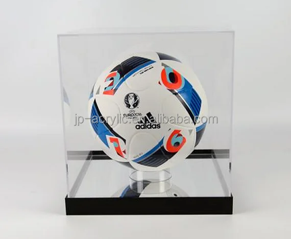 
Dustproof mirror base transparent acrylic display stand holder volleyball basketball foot ball display cube 