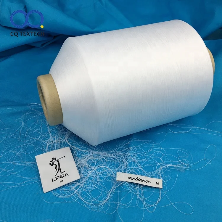 CQ Hot sale 75D/36F semi dull dyed polyester twist yarn for making label