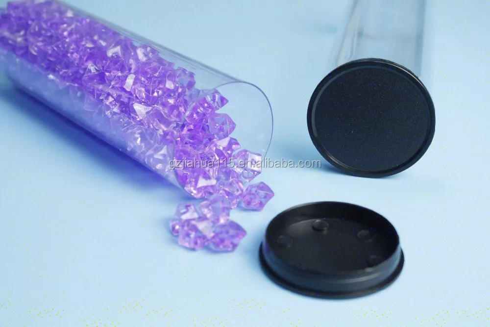 plastic tube with sealed bottom /clear plastic packaging tubes