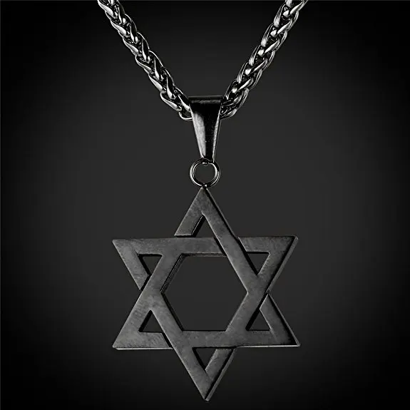 Wholesale Israel Jewish Star Of David Hollow Amulet Pendant