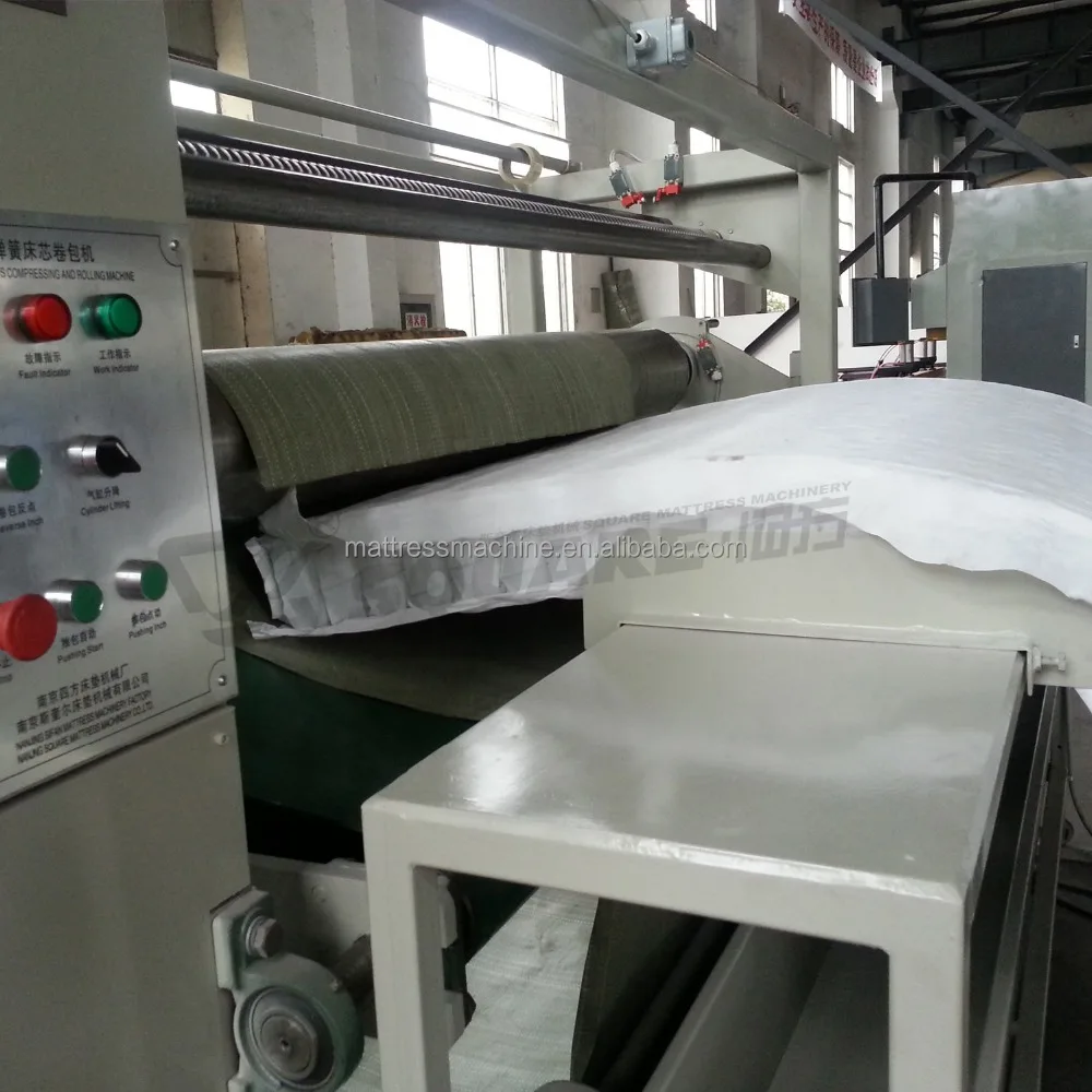 Пружинный блок матраса рулон пакет машина