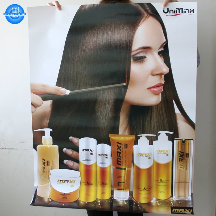 Quality high custom A2 A3 A4 A5 beauty products poster printing