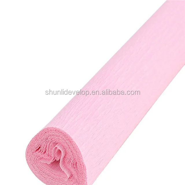 
flowers packing wholesale solid color crepe paper 