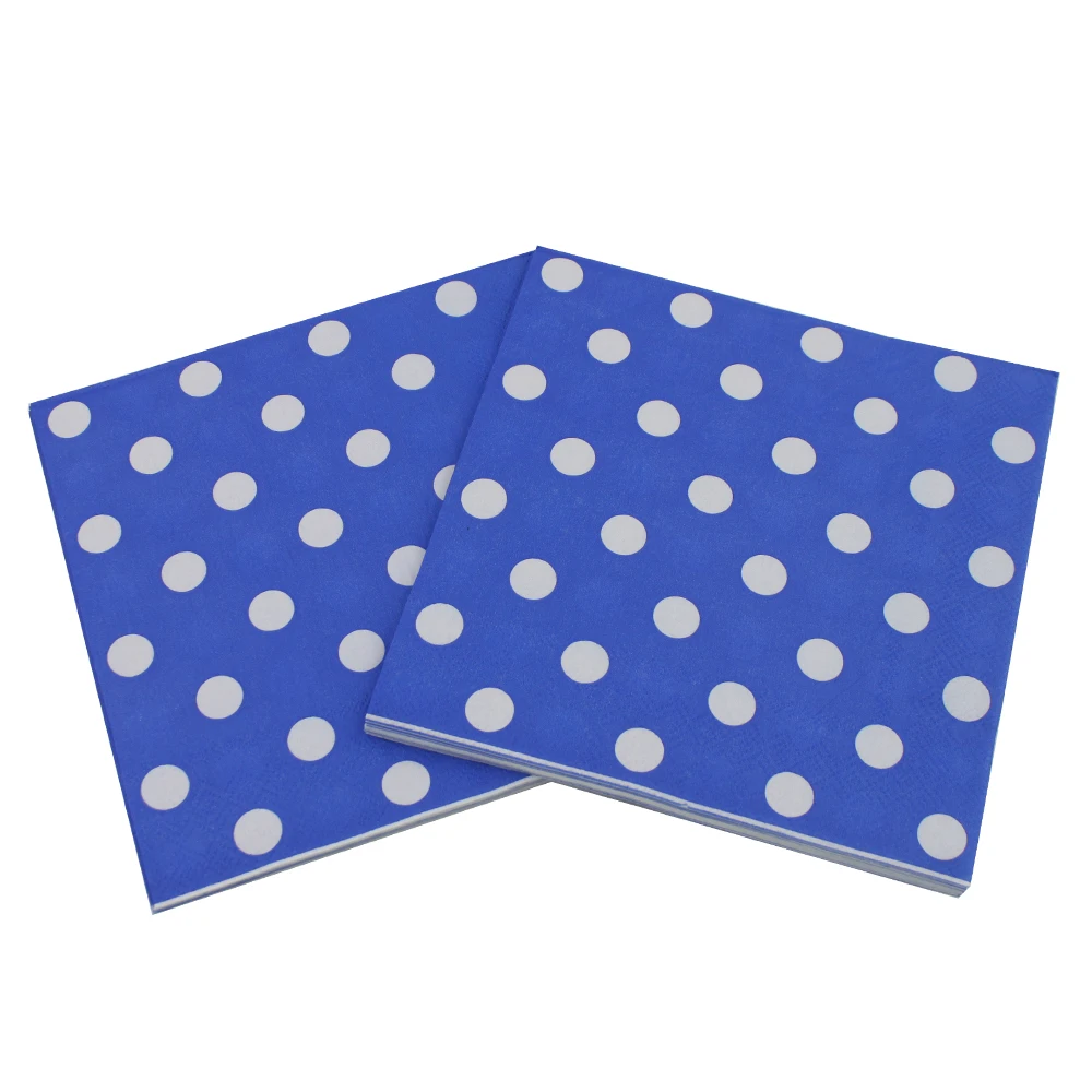 Пищевые Бумажные салфетки в горошек, салфетки, столовые салфетки, салфетки для украшения дня рождения, коктейльной вечеринки, 33*33 см или под заказ