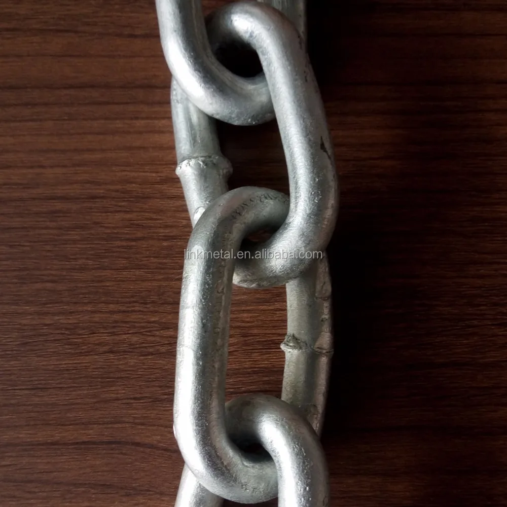 
Hot Dip Galvanized Studless Link Anchor Chain for Ship 