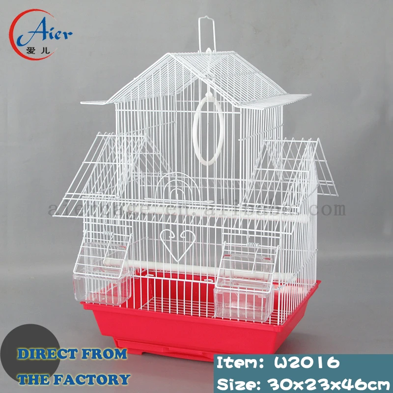 Wholesale Bird Cages 30x23x39cm Small For African Lovebirds Canary Stainsteel Gold Set Breeding Indoor Household Pet Cage