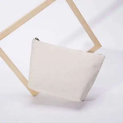 Custom Designed Rpet Material Blank Canvas Zipper Make Up Cosmetic Bags or Pouches
