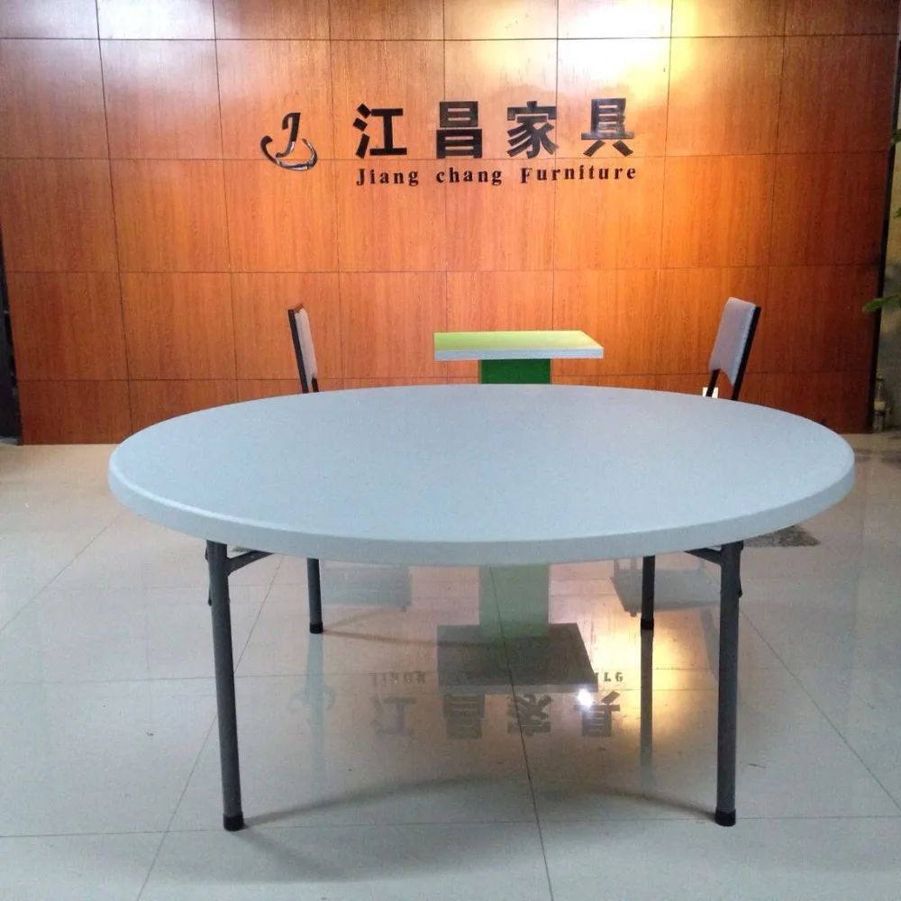 Commercial Rental Catering Folding Round Plastic Tables For Sale JC-J01