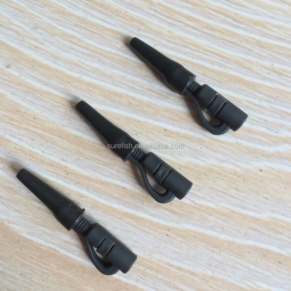 wholesale carp fishing terminal tackle swivels tail rubber lead clip