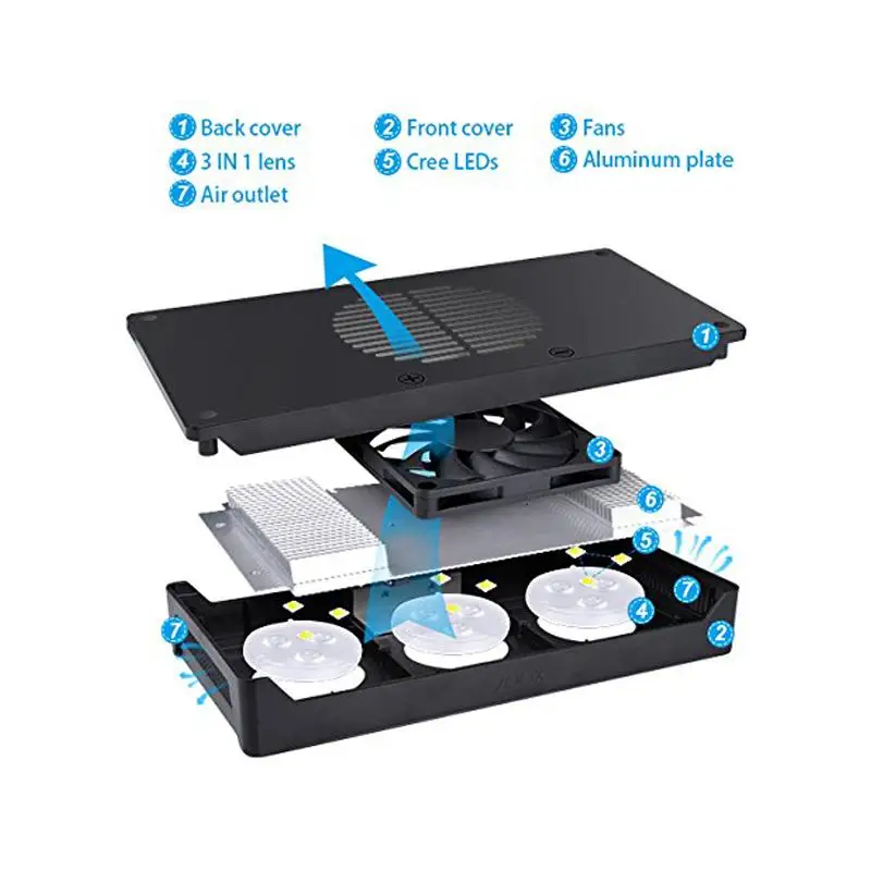 
Wholesale intelligent control dimmable 30W coral reef marine led aquarium lighting for croal reef fish tank 