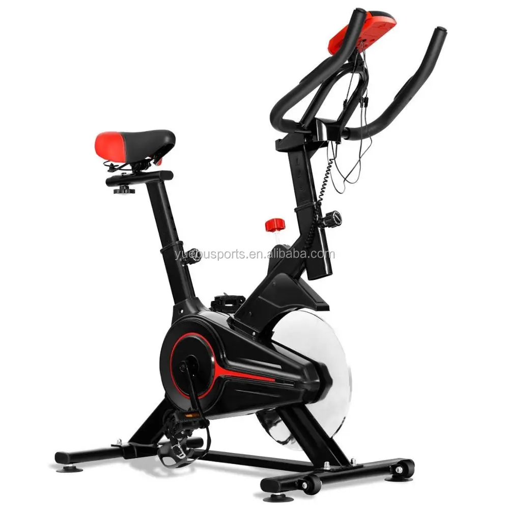 Indoor Cycling SpinningBike Exercise Spin Bike YB-330 Stationary Bicycle Cardio Fitness Cycle Trainer Heart Pulse w/LED Display