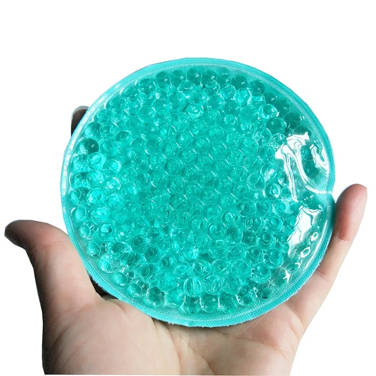 Hot cold round shape ice pack relief pain ice bead bag gel ice bead pack