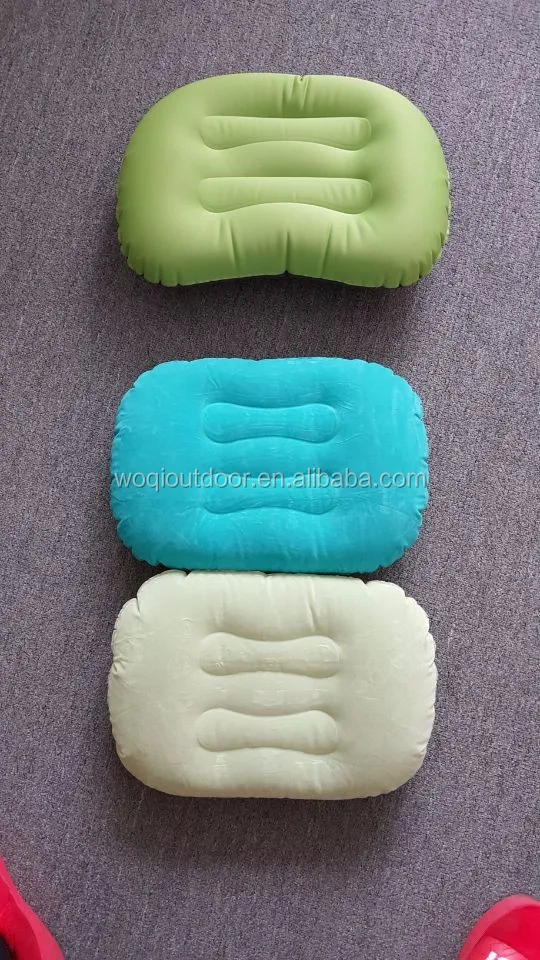 
Woqi Outdoor waterproof camping beach neck pillow folding air inflatable pillow, inflatable back travel cushion 