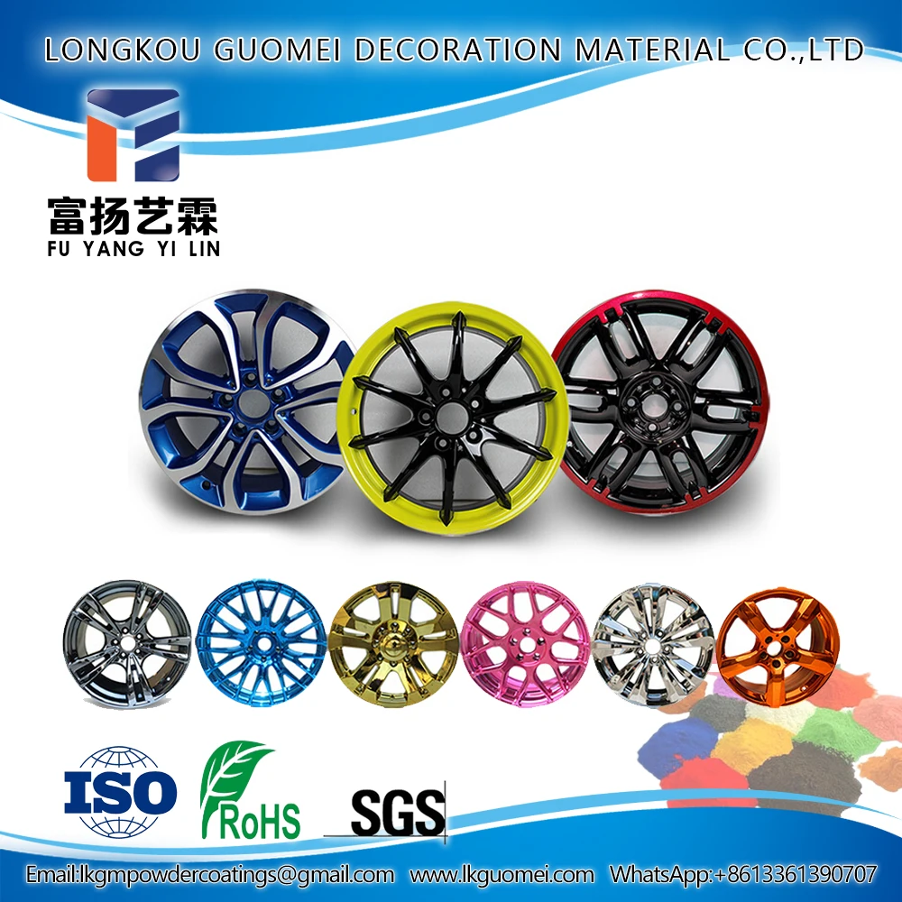 Bright Color Exterior Powder Auto Spray Paint Alloy Car Wheel