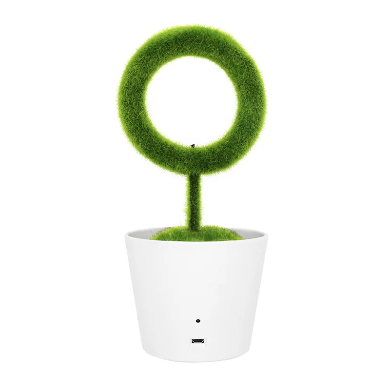 Decorative Room Air Ionizer Desktop Green Plant Air Purifier