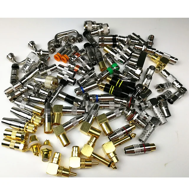 Waterproof Compression f plug rg 6 coaxial cable connector