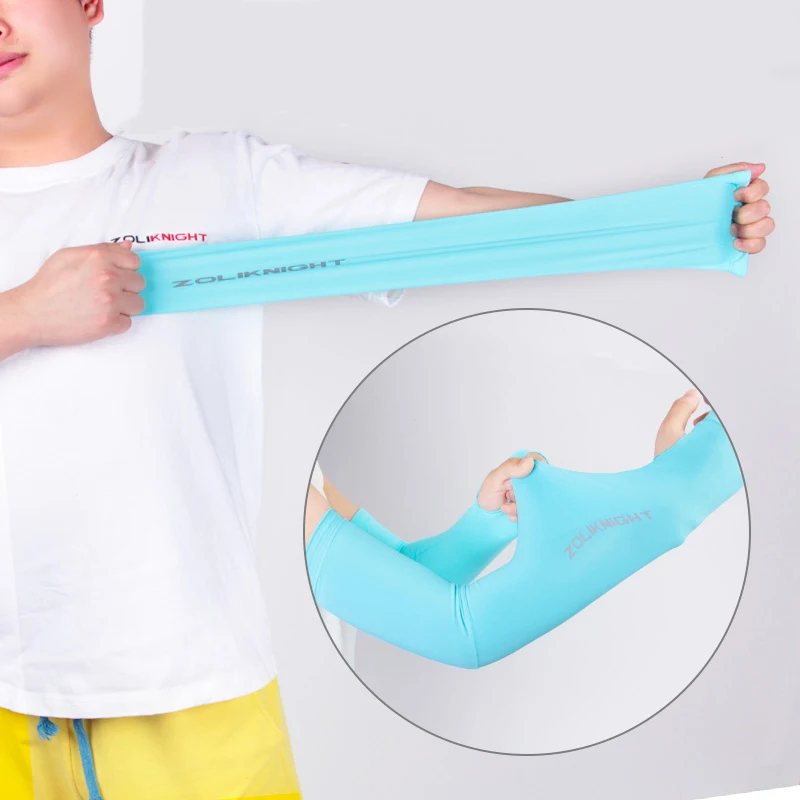 ZOLi ZL8025 Riding Driving Long Shrink Sleeve Outdoor Sun Protection Ventilation Ice Cool Oversleeve Summer Woman Man Arm Sleeve